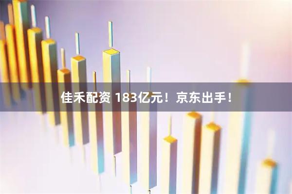 佳禾配资 183亿元！京东出手！