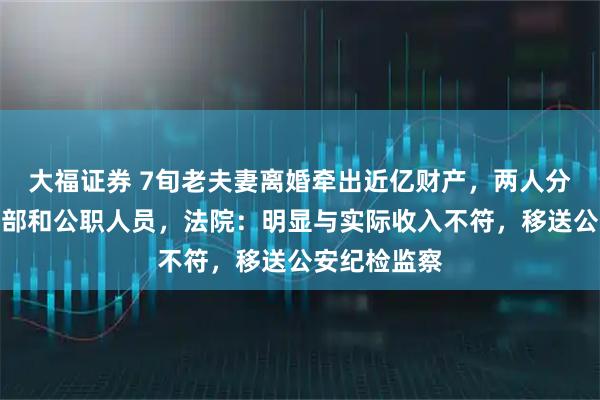 大福证券 7旬老夫妻离婚牵出近亿财产,两人分别系国企干部和公职人员,法院:明显与实际收入不符,移送公安纪检监察